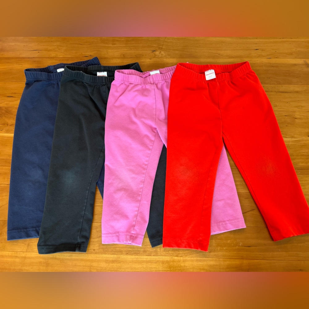 Bundle 9 pairs Hanna Andersson Size 120/Age 6-7 Classic Leggings
